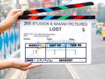On the sets of the movie Lost