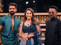 Madhuri Dixit grooves to the viral ‘Galya Pe Baliya X Ek Baar’ with Tushar Kalia and Dharmesh Yelande