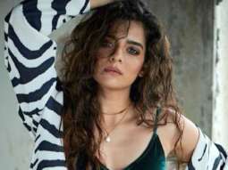 Mithila Palkar looks scintillating in green velvet bodysuit paired with animal print overlay