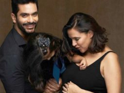 Neha Dhupia announces second pregnancy, shares family portrait with Angad Bedi and daughter Mehr  