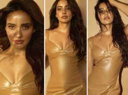 Neha Sharma exudes ultimate sizzling vibes in nude leather bodycon