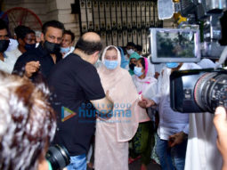 Photos: Celebs snapped at last rites of Dilip Kumar