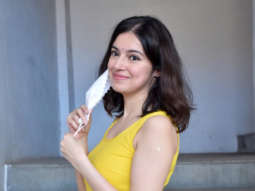 Photos: Divya Khosla Kumar snapped at a dubbing studio in Andheri