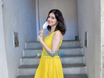 Photos: Divya Khosla Kumar snapped at a dubbing studio in Andheri