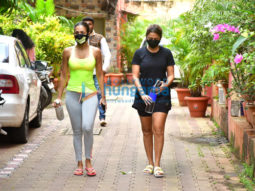 Photos: Malaika Arora and Amrita Arora spotted at Diva Yoga in Bandra