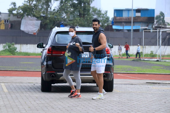 Photos: Neha Dhupia and Angad Bedi snapped in Bandra