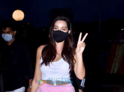 Photos: Nora Fatehi snapped at Versova jetty
