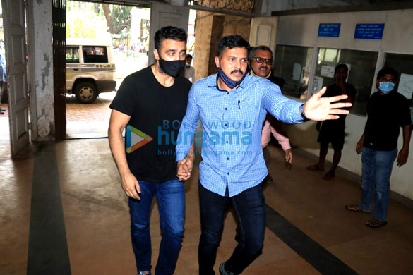 Photos: Raj Kundra leaves from Court for Medical test at JJ Hospital Photos: Raj Kundra leaves from Court for Medical test at JJ Hospital