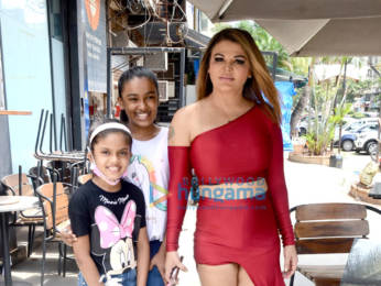 Photos: Rakhi Sawant snapped at Versova celebrating 10 million views on her song