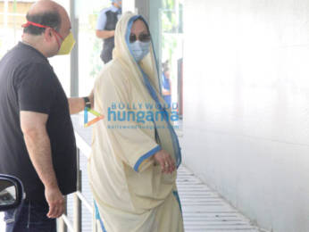 Photos: Saira Banu snapped at Hinduja Hospital in Bandra