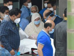 Saira Banu spotted as Dilip Kumar’s body being taken home for last rites