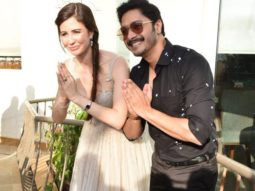 Shreyas Talpade and Giorgia Andriani kick off the shoot for Welcome To Bajrangpur