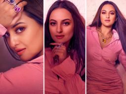 Sonakshi Sinha exudes oomph in pastel pink mini dress for Bhuj: The Pride Of India promotions
