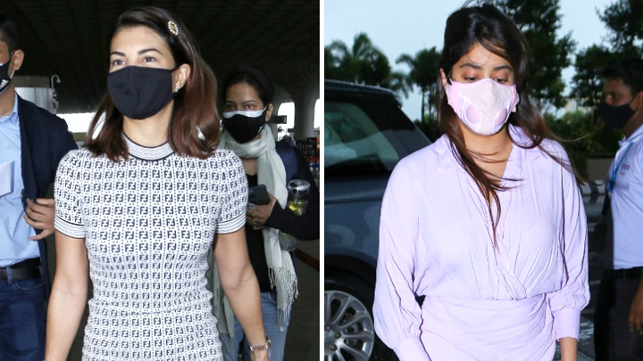 Spotted – Jacqueline Fernandez, Janhvi Kapoor  and Aly Goni at Airport
