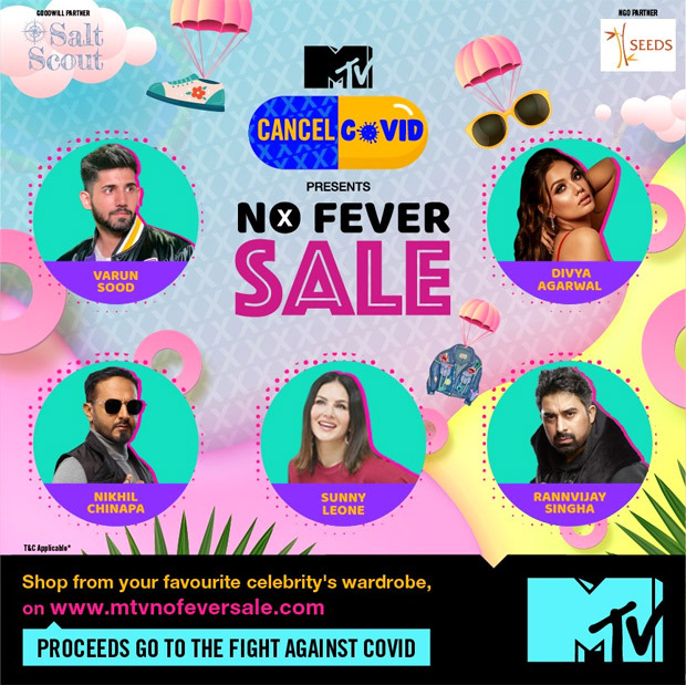 Sunny Leone, Saqib Saleem and many celebrities come forward in support of 'MTV No Fever Sale', a celebrity closet fundraiser for Covid-19 relief-