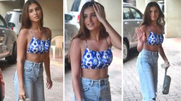 Tara Sutaria looks beach ready in a ruched cropped top and denims!