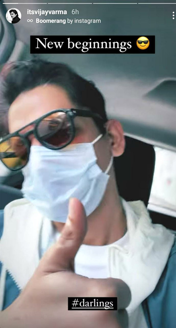 Vijay Varma marks 'New Beginnings' as he kickstarts the shoot for Darlings with Alia Bhatt; shares picture from the set