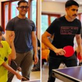 Aamir Khan and Naga Chaitanya enjoy a Table Tennis tournament with the unit of Laal Singh Chaddha, see pictures!