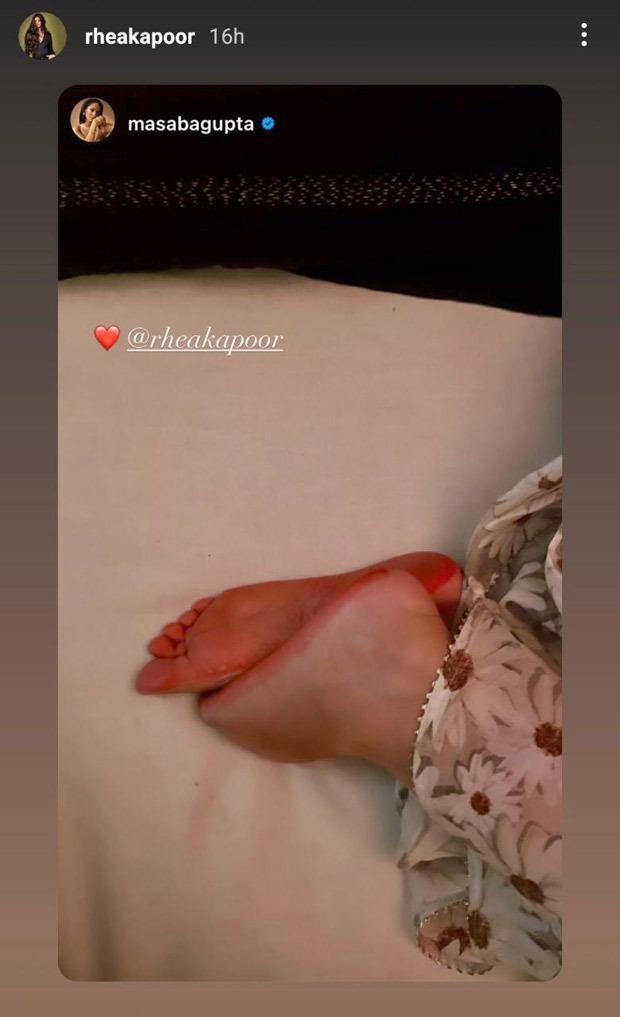 Rhea Kapoor shares a picture of her painted feet post her marriage with long-time boyfriend Karan Boolani