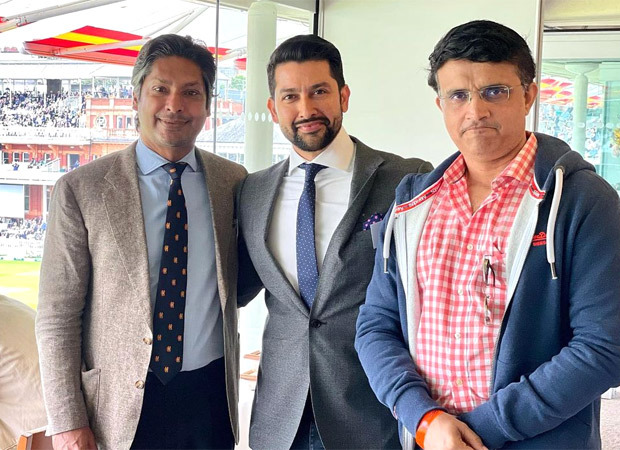 Aftab Shivdasani spotted at Lord's Cricket Ground for IND vs ENG cricket match, meets cricket contemporaries Sourav Ganguly and Kumar Sangakkara Aftab Shivdasani spotted at Lord's Cricket Ground for IND vs ENG cricket match, meets cricket contemporaries Sourav Ganguly and Kumar Sangakkara