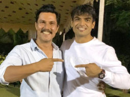 Randeep Hooda meets gold medalist Olympian Neeraj Chopra at Army Sports Institute, both have a fan-boy moment