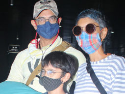 Aamir Khan, Kiran Rao and their son spotted at Airport