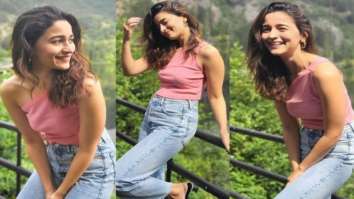 Alia Bhatt shares sunkissed pictures of her posing by the lakeside in a pink off-shoulder top