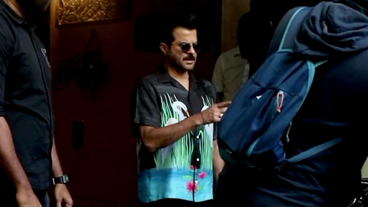 Anil Kapoor spotted for an AD shoot in Juhu