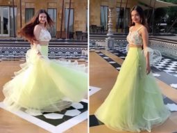 Anushka Sen channels princess vibes in green lehenga set as she enjoys her Udaipur vacation