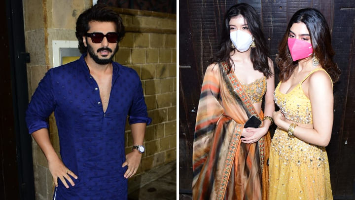 Arjun Kapoor, Shanaya Kapoor, Khushi Kapoor and others spotted at Rhea Kapoor’s wedding