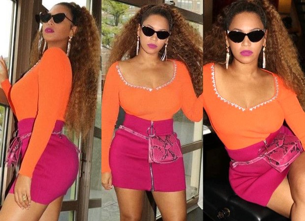 Beyoncé gives major colour blocking lessons as she pairs a
