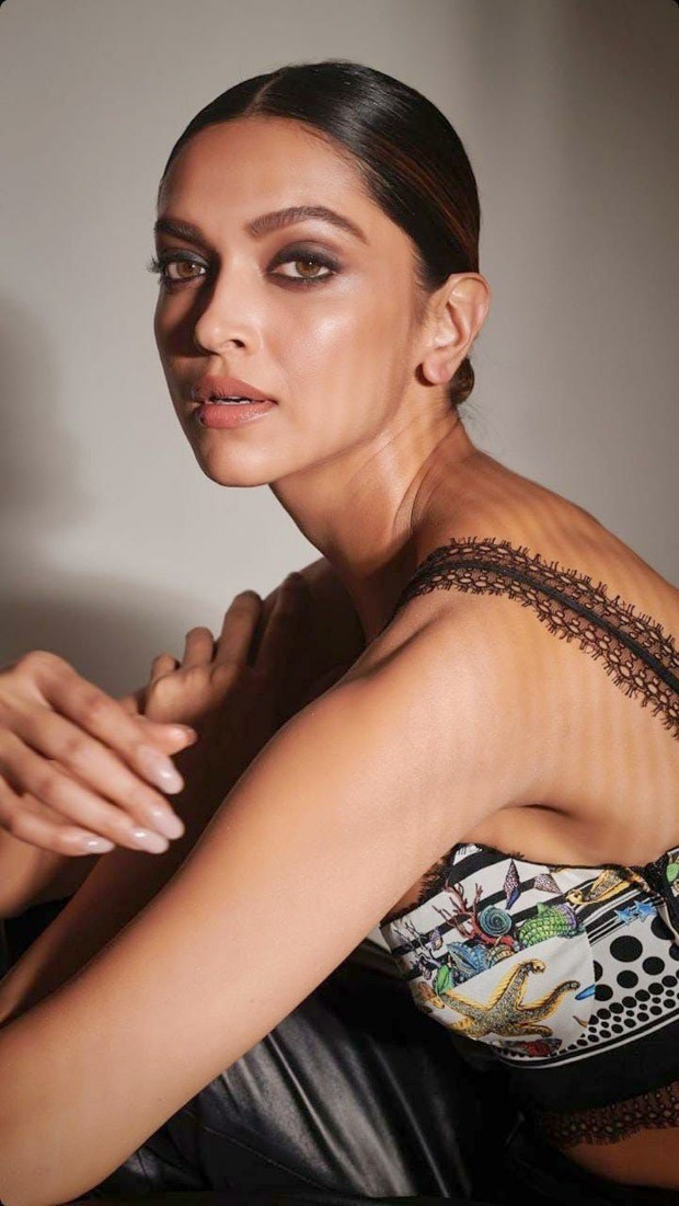 Deepika Padukone is all glam in a bralette worth Rs. 53,212 and black leather pants