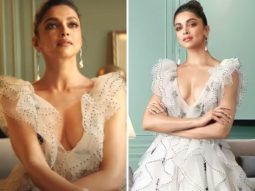 Deepika Padukone looks royal in a white gown by Gauri and Nainika