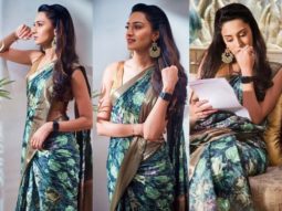 Erica Fernandes impresses in a beautiful floral printed saree for Kuch Rang Pyaar Ke Aise Bhi 3
