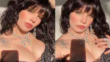 Halsey looks like a Greek Goddess as she shows off her gold eyeshadow in latest pictures