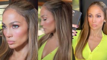 Jennifer Lopez looks ravishing in a neon dress