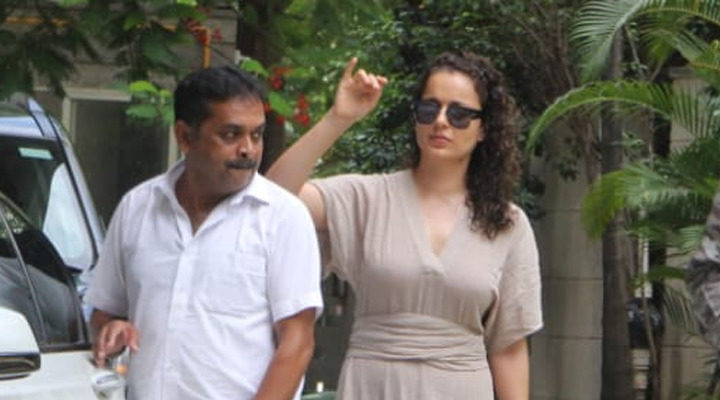 Kangana Ranaut snapped in Bandra