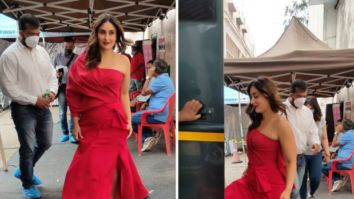 Kareena Kapoor Khan looks smoking hot in a fiery red off shoulder gown