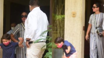 Kareena Kapoor Khan steps out  with Taimur in casual attire carrying a bucket bag worth Rs.1.25 lakh