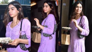 Khushi Kapoor steps out for Raksha Bandhan wearing friend Anjini Dhawan’s brand and carries a bag worth Rs. 2.8 lakh