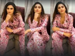 Krystle D’Souza is a boss babe in pink pantsuit for Chehre promotions