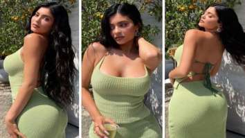 Kylie Jenner rings in her 24th birthday in a green figure-hugging co-ord set