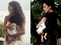 Lisa Haydon flaunts her post pregnancy glow as she poses with her newborn daughter