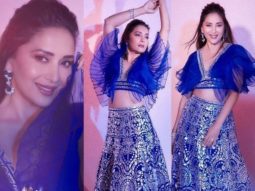 Madhuri Dixit is the epitome of royalty in a blue Abu Jani Sandeep Khosala creation
