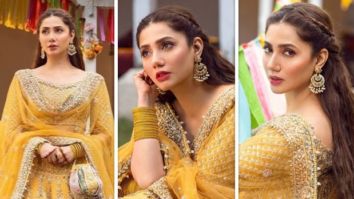 Mahira Khan gleams in abundant charm in embroidered yellow lehenga worth Rs.2 lakh