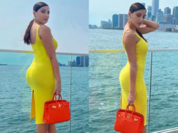 Nora Fatehi sizzles in bright yellow dress along with uber luxurious Birkin bag
