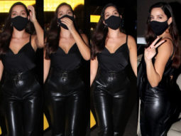 Nora Fatehi stuns in all-black outfit along with a bag worth Rs. 2.9 lakh as she returns from Canada