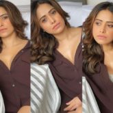 Nushrratt Bharuccha sizzles in a brown shirt for latest photoshoot