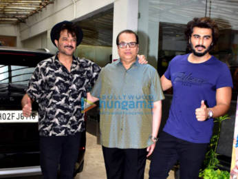 Photos: Celebs snapped at private trailer preview of Bhoot Police
