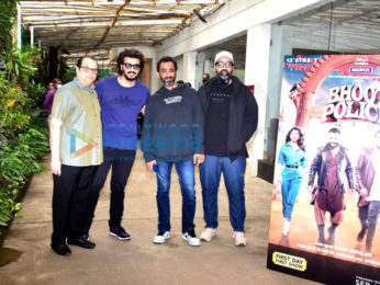 Photos: Celebs snapped at private trailer preview of Bhoot Police